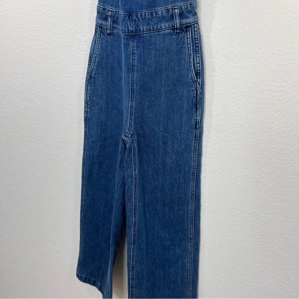 Madewell Tie-Back Denim‎ Jumpsuit size XXS Women’s Coveralls